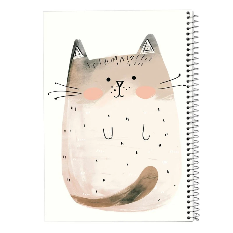 دفتر شطرنجی 50 برگ مدوپد طرح سگ و گربه کد DF17316