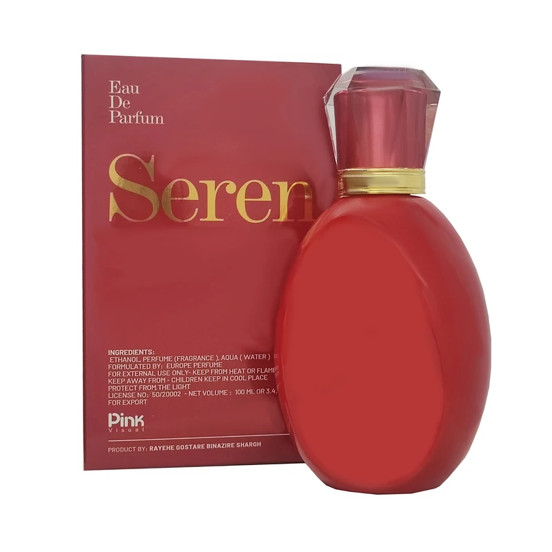 ادوپرفیوم زنانه پینک ویژوآل مدل Seren با رایحه خنک حجم 100 میلی‌لیتر
