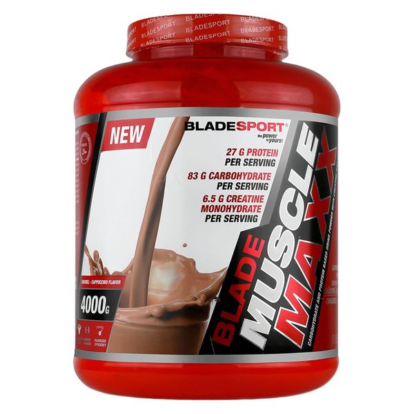 پودر گینر ماسل مکس با طعم کارامل کاپوچینو بلید اسپرت - 4000 گرم