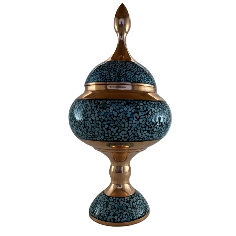 شکلات خوری فیروزه کوبی مدل پایه دار کد 24341