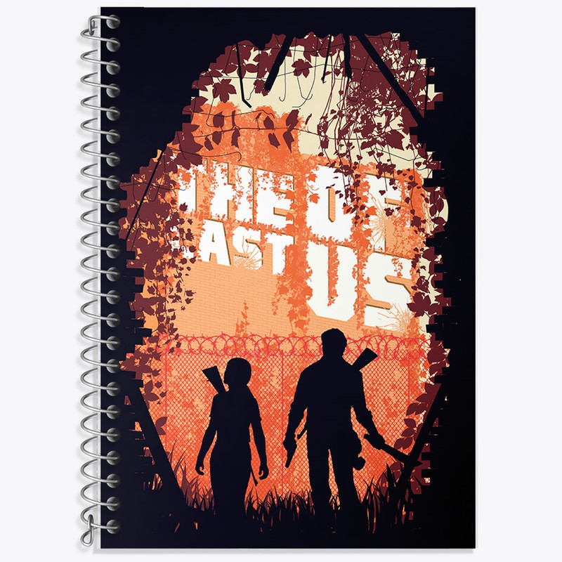 دفتر زبان 50 برگ خندالو مدل سه خط طرح لست آف آس (The Last Of Us) کد F1683