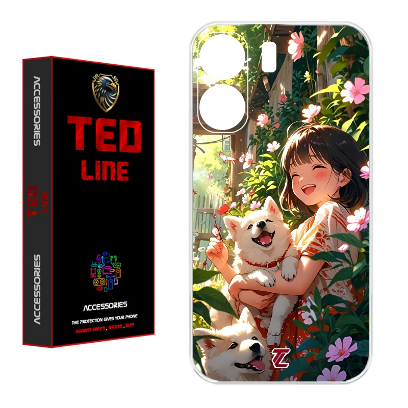 کاور تدلاین طرح سگ کد 1177 مناسب برای گوشی موبایل شیائومی Redmi 13C / Poco C65