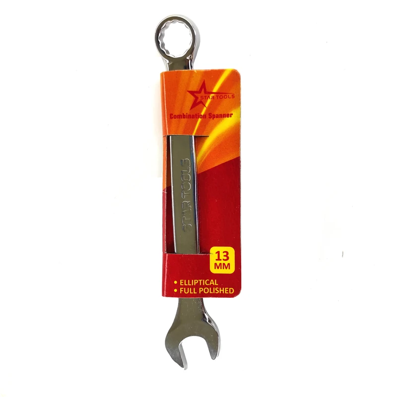 آچار یکسر تخت و یکسر رینگی استار مدل 13mm-steel سایز 13 میلی متر