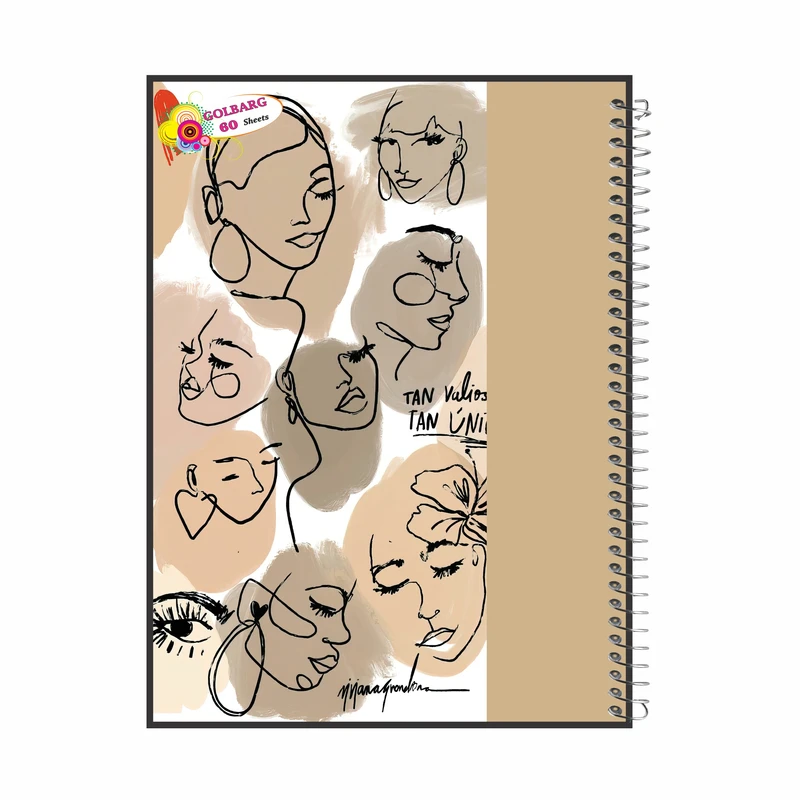 دفتر مشق 60 برگ گلبرگ طرح دبیرستانی کد 602034