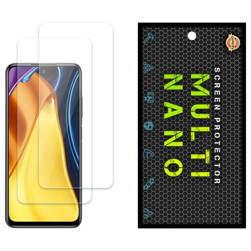 محافظ صفحه نمایش مولتی نانو مدل X-S2N مناسب برای گوشی موبایل شیائومی Poco M3 Pro 5G بسته دو عددی