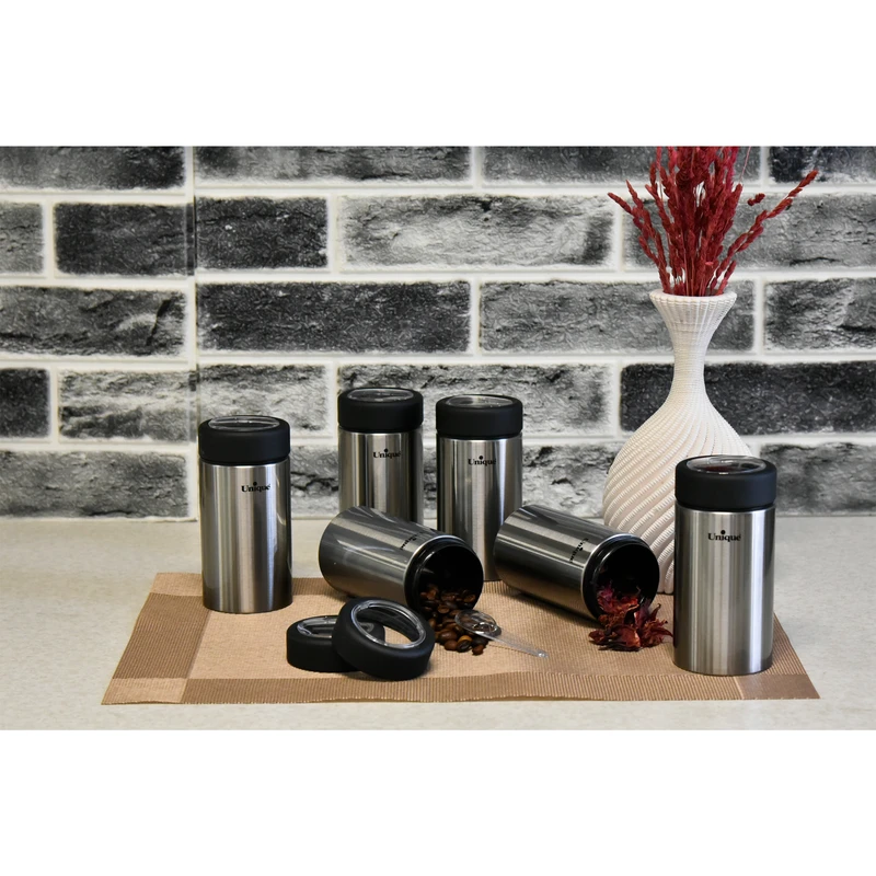 عکس شماره 4 : جا ادویه یونیک مدل استیل کد 4490 مجموعه 6 عددی