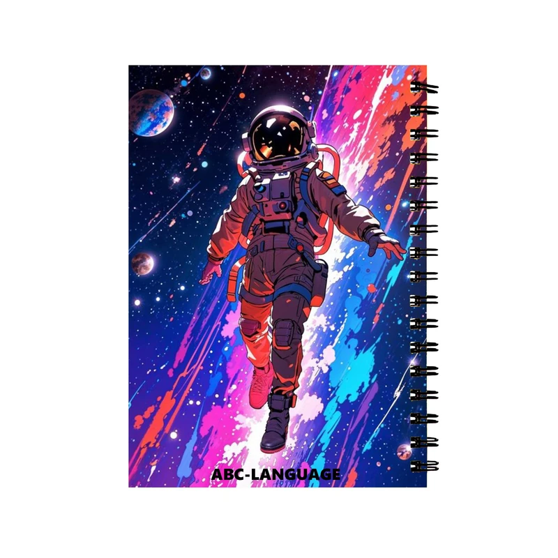 دفتر زبان 60 برگ مدل فضانورد کد 03
