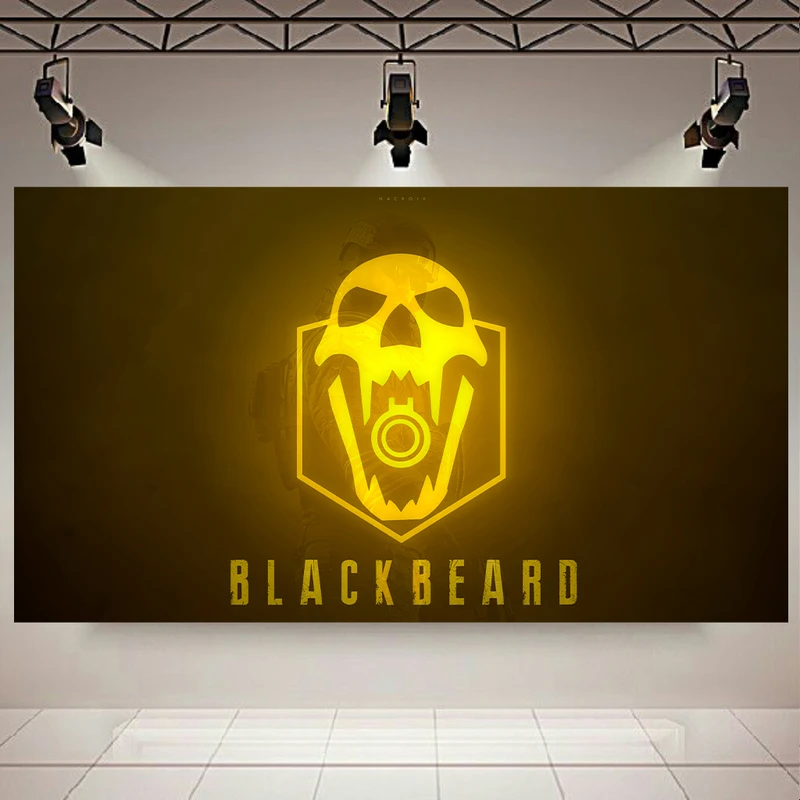 تابلو بوم طرح Game مدل Rainbow six siege (BLACKBEARD) کد AR4760