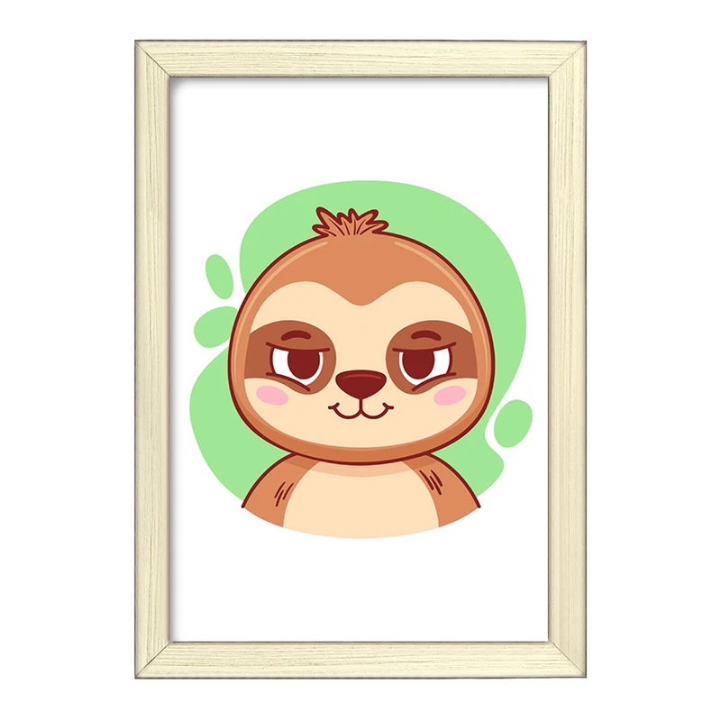 تابلو خندالو طرح تنبل حیوانات بامزه کد 37143