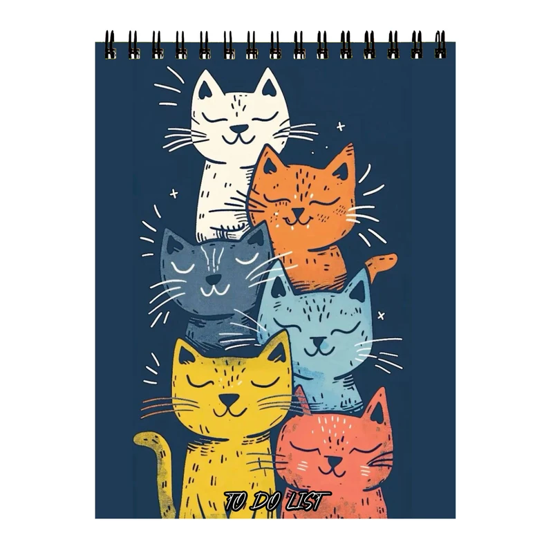 دفتر برنامه ریزی 60 برگ طرح گربه ها کد 339