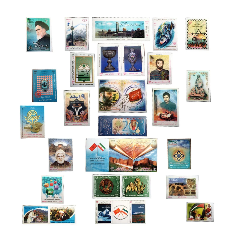 تمبر یادگاری مدل سال 1387 کد N21 مجموعه 32 عددی