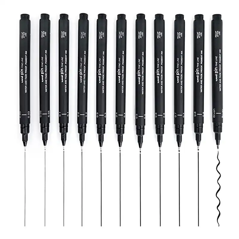 راپید یونی بال مدل fineliner مجموعه 12 عددی