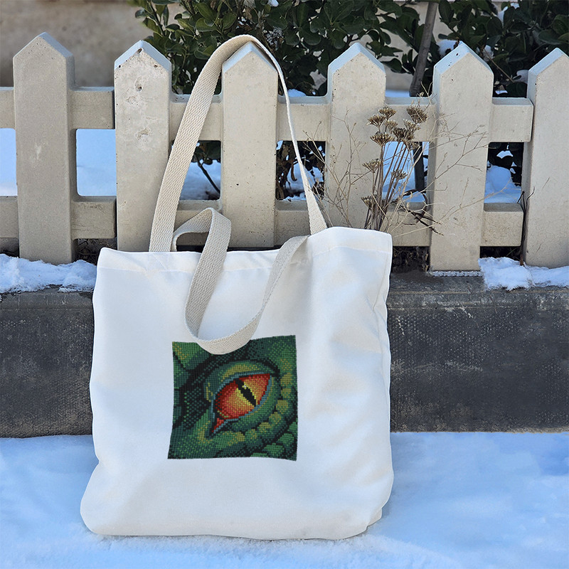 ساک خرید خندالو طرح چشم اژدها کد 10329