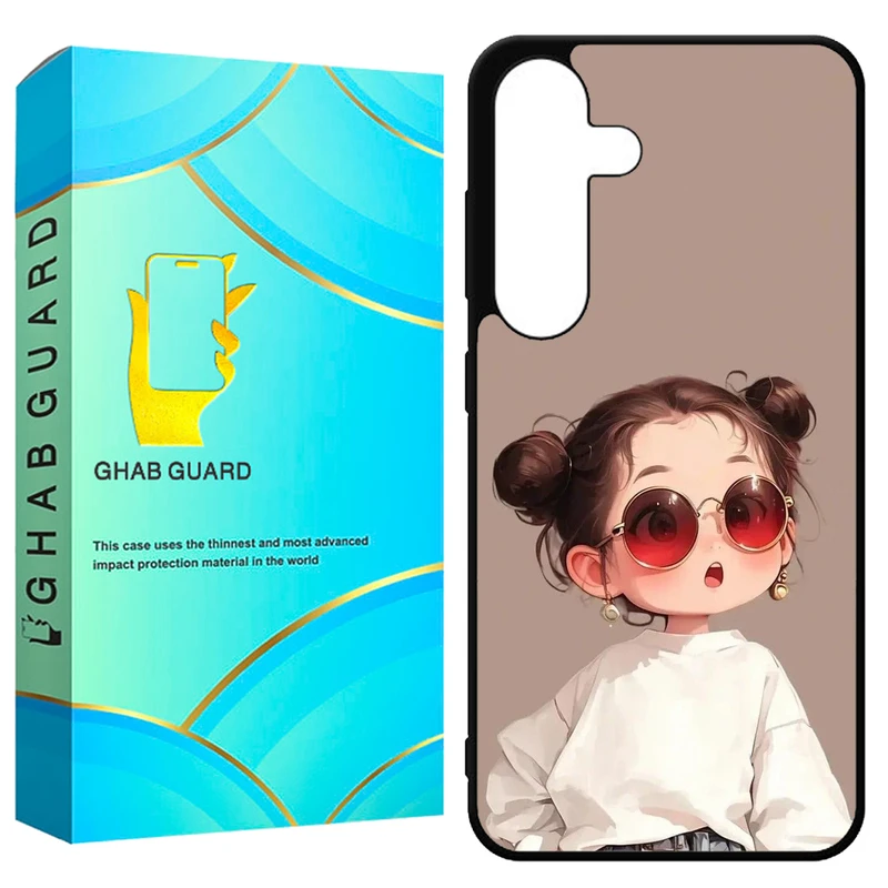 کاور قاب گارد طرح دختر مدل GCHPS23F مناسب برای گوشی موبایل سامسونگ Galaxy S23 FE  