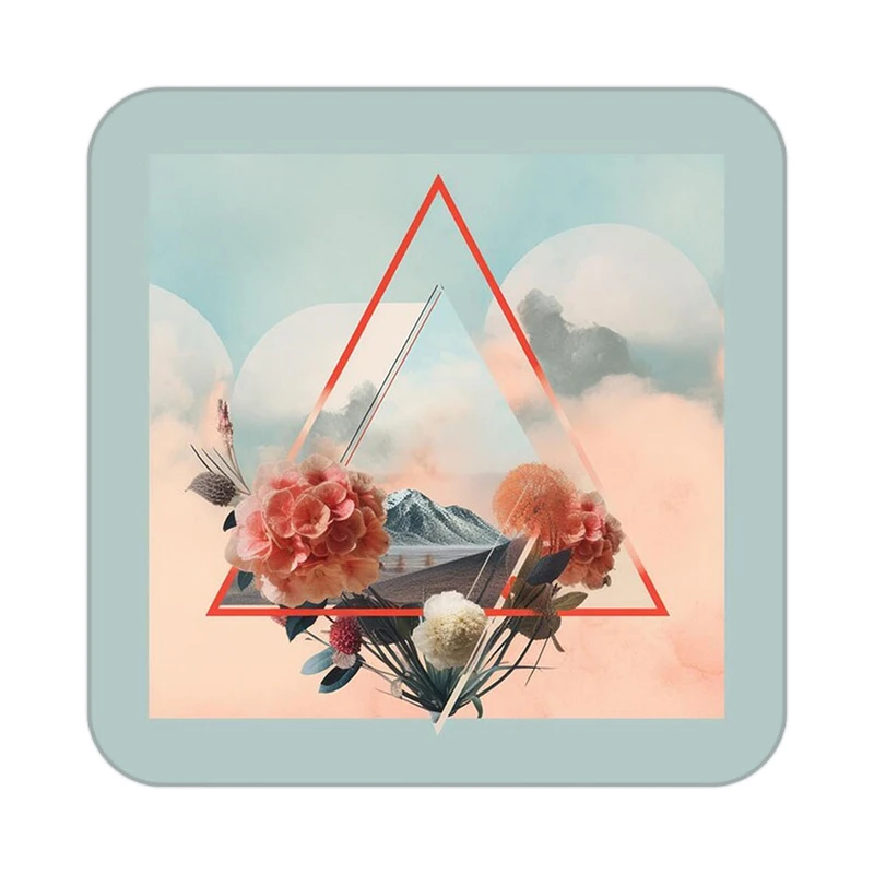 زیر لیوانی کاکتی طرح گل مدل mp16216