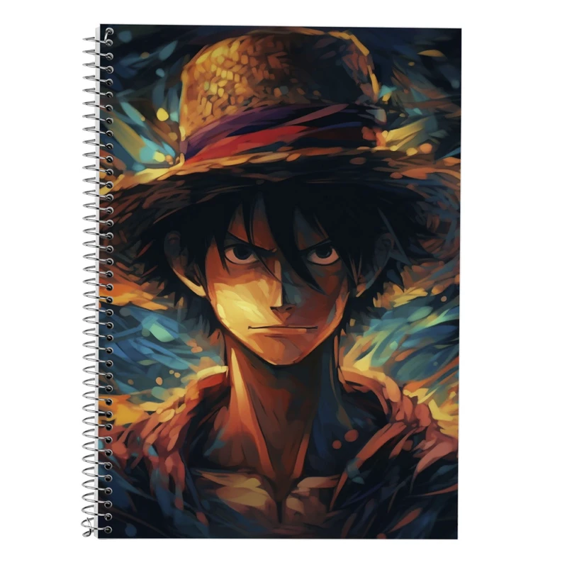 دفتر زبان 50 برگ مدوپد مدل سه خط طرح وان پیس One Piece کد DF10731