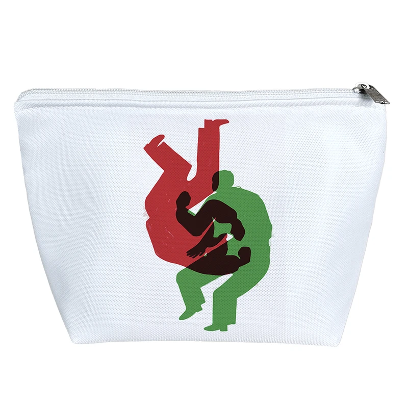 کیف لوازم آرایش دخترانه خندالو مدل رنگ سبز و قرمز کد 8771