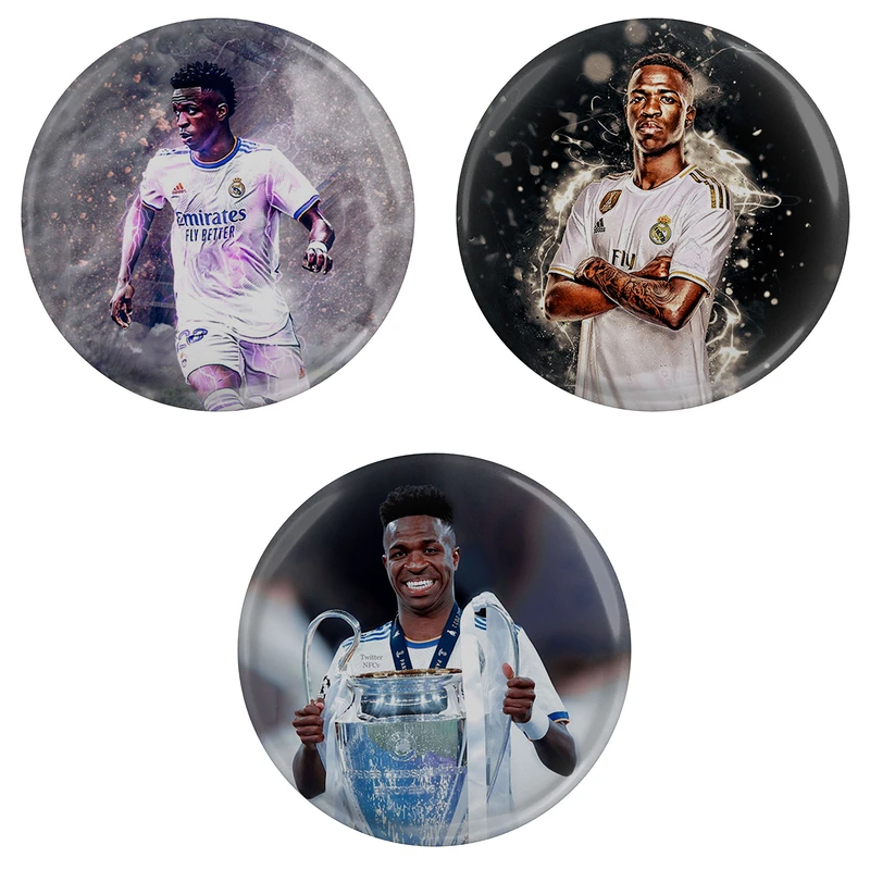 پیکسل مدل S3-2 طرح وینیسیوس جونیور بازیکن فوتبال رئال مادرید مجموعه 3 عددی