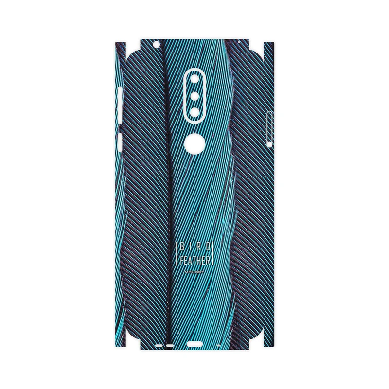 برچسب پوششی ماهوت مدل Turquoise feathers-FullSkin مناسب برای گوشی موبایل نوکیا 7.1
