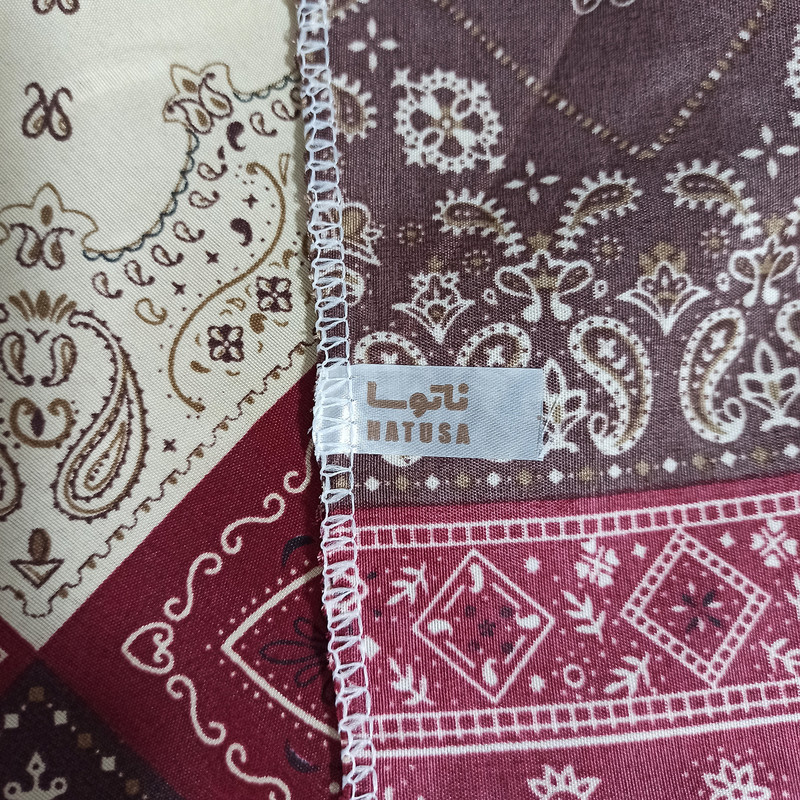 ملحفه ناتوسا مدل کشدار سنتی یک نفره سایز 90x200 سانتی متر