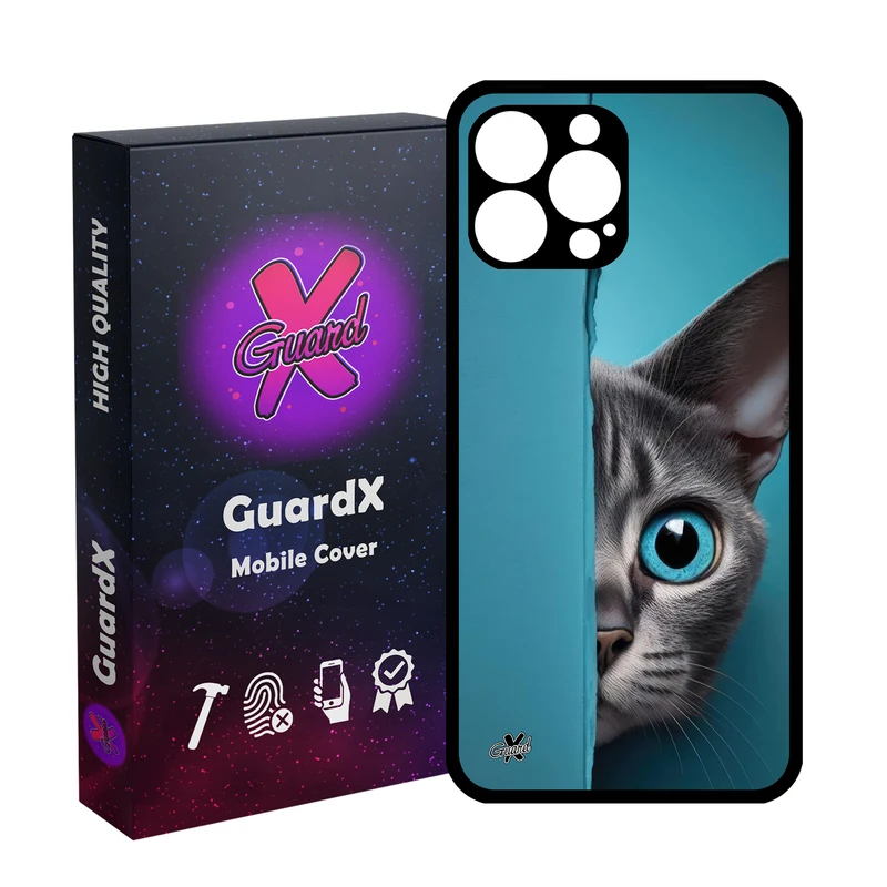 کاور گارد ایکس طرح گربه مدل Glass10673 مناسب برای گوشی موبایل اپل iPhone 13 Pro Max