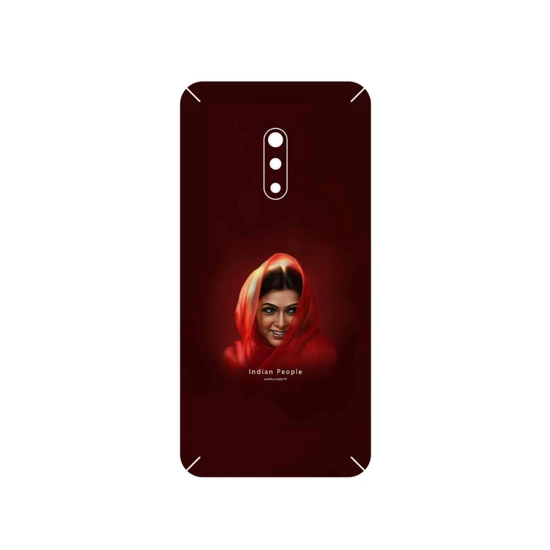 برچسب پوششی ماهوت مدل Portrait of an Indian Woman مناسب برای گوشی موبایل اپو Realme X