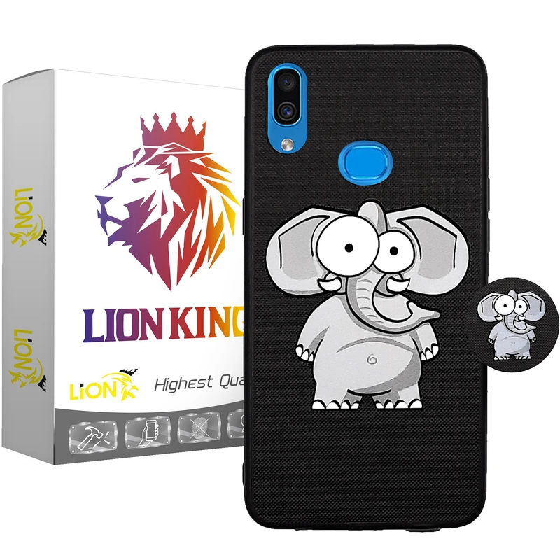    کاور لاین کینگ مدل Fil مناسب برای گوشی موبایل سامسونگ Galaxy A10s به همراه پایه نگهدارنده