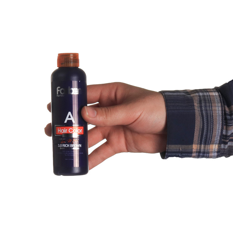 شامپو رنگ مو فاربن شماره 3.0 حجم 150 میلی لیتر رنگ قهوه ای تیره مجموعه 2 عددی