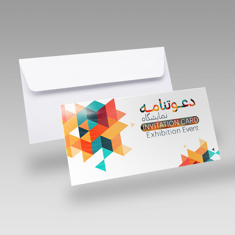 کارت دعوت مدل دعوتنامه نمایشگاه کد DAV-NAM-09 بسته 10 عددی کارت دعوت مدل دعوتنامه نمایشگاه کد DAV-NAM-09 بسته 10 عددی