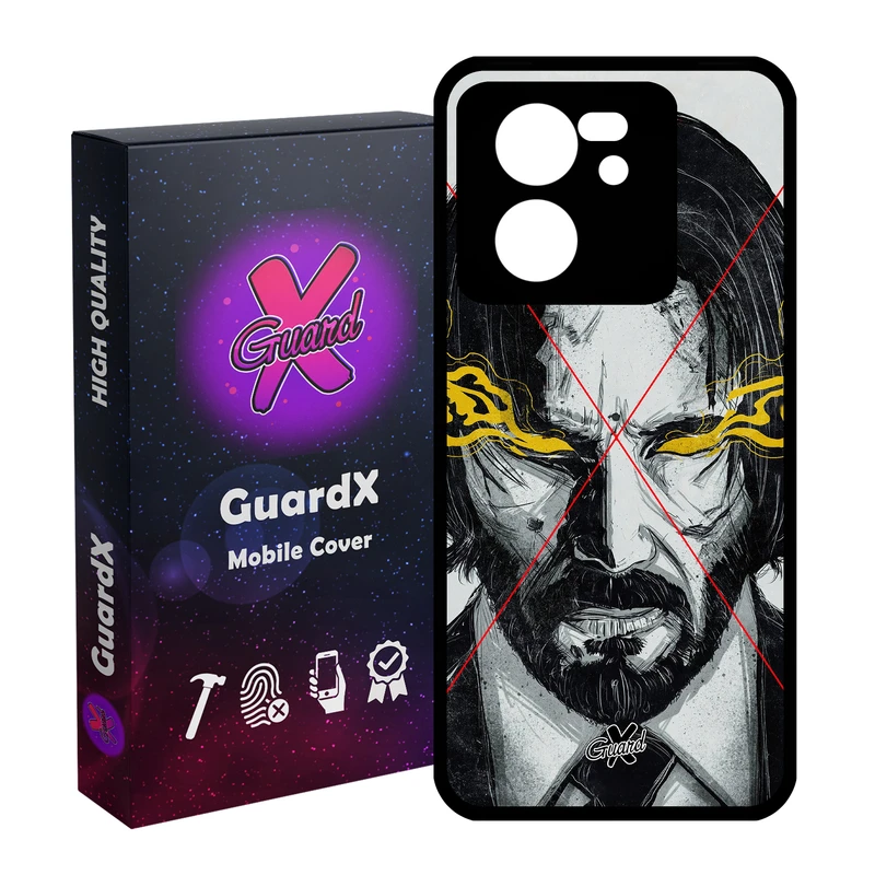 کاور گارد ایکس طرح John Wick مدل Glass10158 مناسب برای گوشی موبایل شیائومی 13T/13T Pro/Redmi K60 Ultra