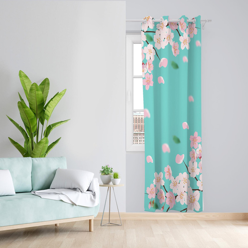 پرده مدل شکوفه مخمل پانچی کد 1132 سایز 140x200 سانتی متر