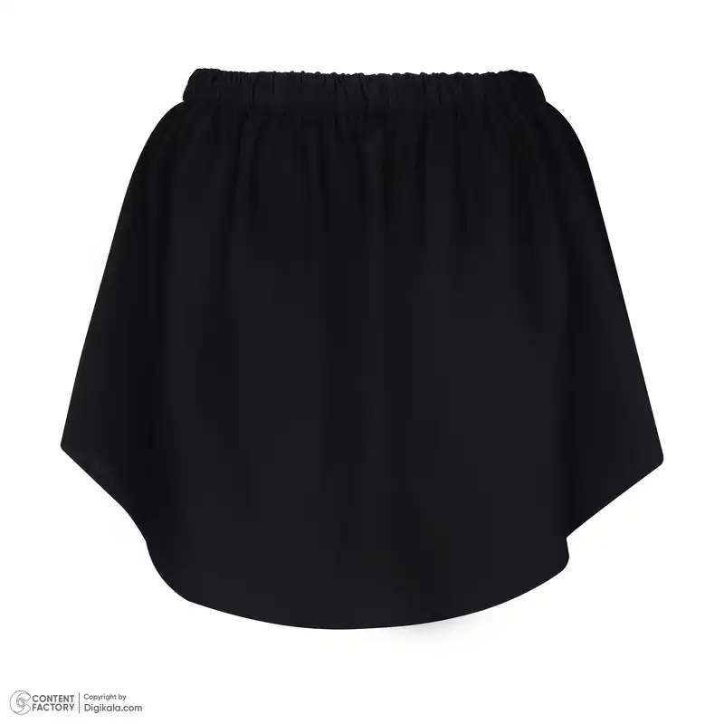 دامنک چیندار زنانه مدل 017 رنگ مشکی