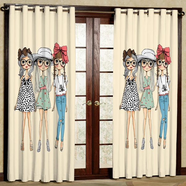 پرده پانچی کد 5474 سایز  280x140 سانتی متر