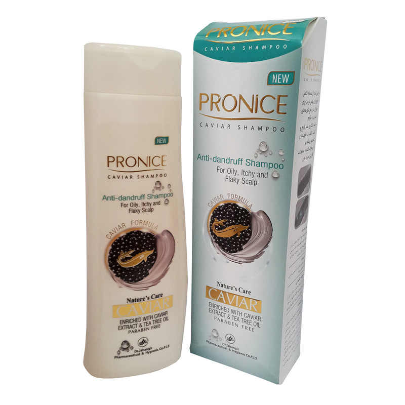 شامپو ضد شوره مو پرونایس مدل خاویار حجم 300 میلی لیتر مجموعه 2 عددی