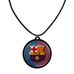گردنبند مدل دوطرفه طرح بارسلونا کد S3737