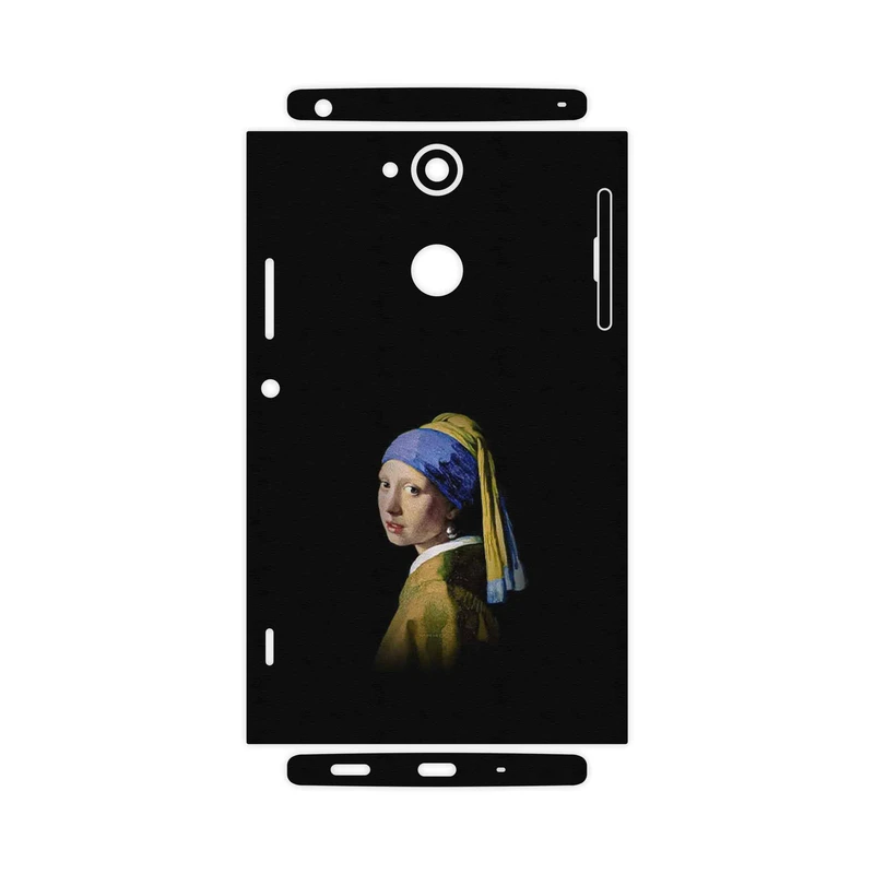 برچسب پوششی ماهوت مدل Girl with a Pearl Earring of Vermeer-FullSkin مناسب برای گوشی موبایل سونی Xperia XA2