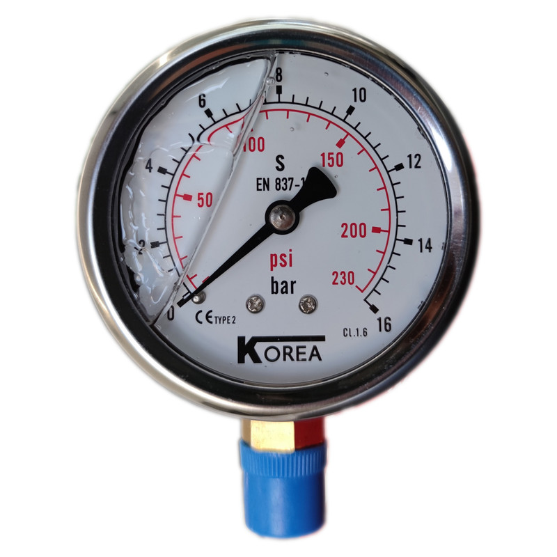 گیج فشار کره مدل 6cm-down-16bar