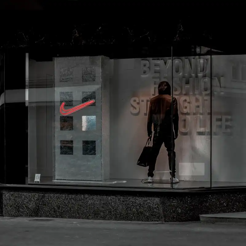 چراغ دیواری نئون دیزاین طرح Nike_RD