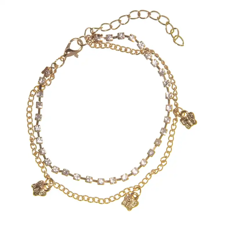 پابند زنانه طرح پروانه کد RKH_676