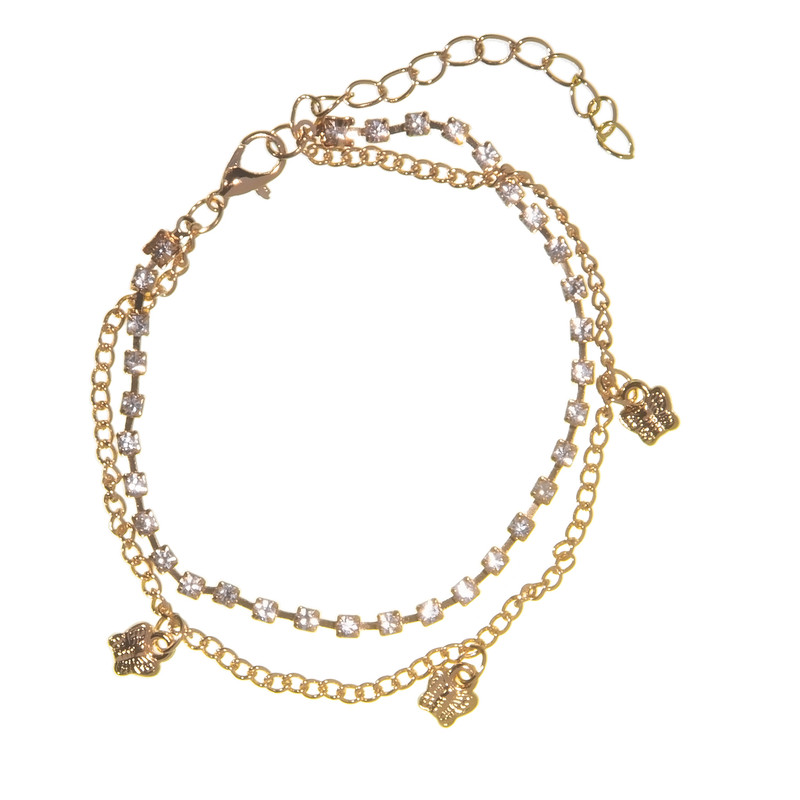 پابند زنانه طرح پروانه کد RKH_676