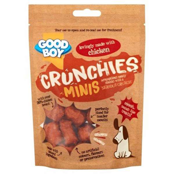 غذای تشویقی سگ گودبوی مدل crunchies minis وزن 66 گرم