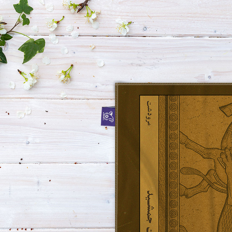 کاغذ کادو ترمه طراحان ایده مدل کارت تخت جمشید مرودشت کد map1521 سایز 57x37 سانتی متر