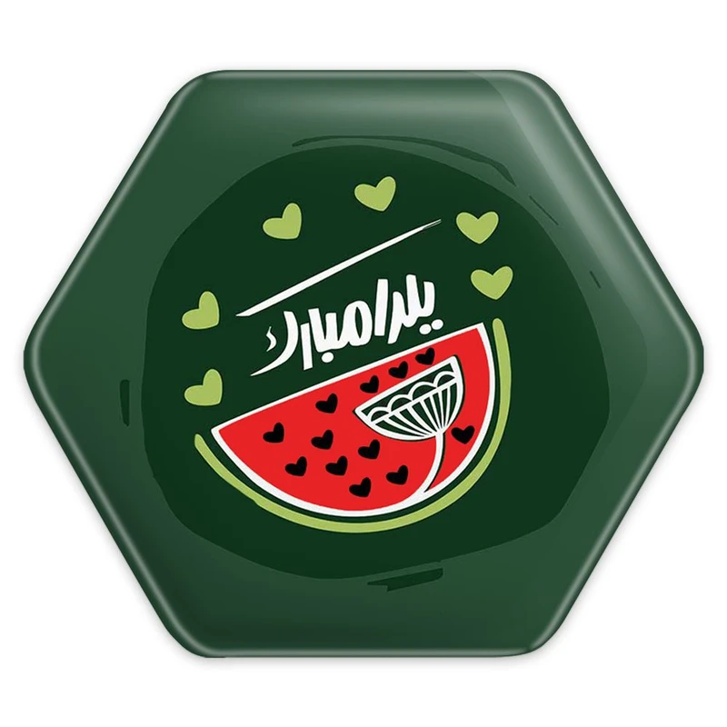 پیکسل خندالو طرح شب یلدا مدل شش ضلعی کد 20412