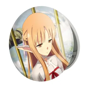 آینه جیبی خندالو طرح آسونا انیمه دختر مدل تاشو کد 12138 