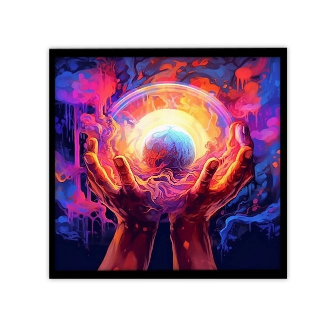 تابلو نوری بکلیت طرح گوی آتشین مدل B-MID-16470