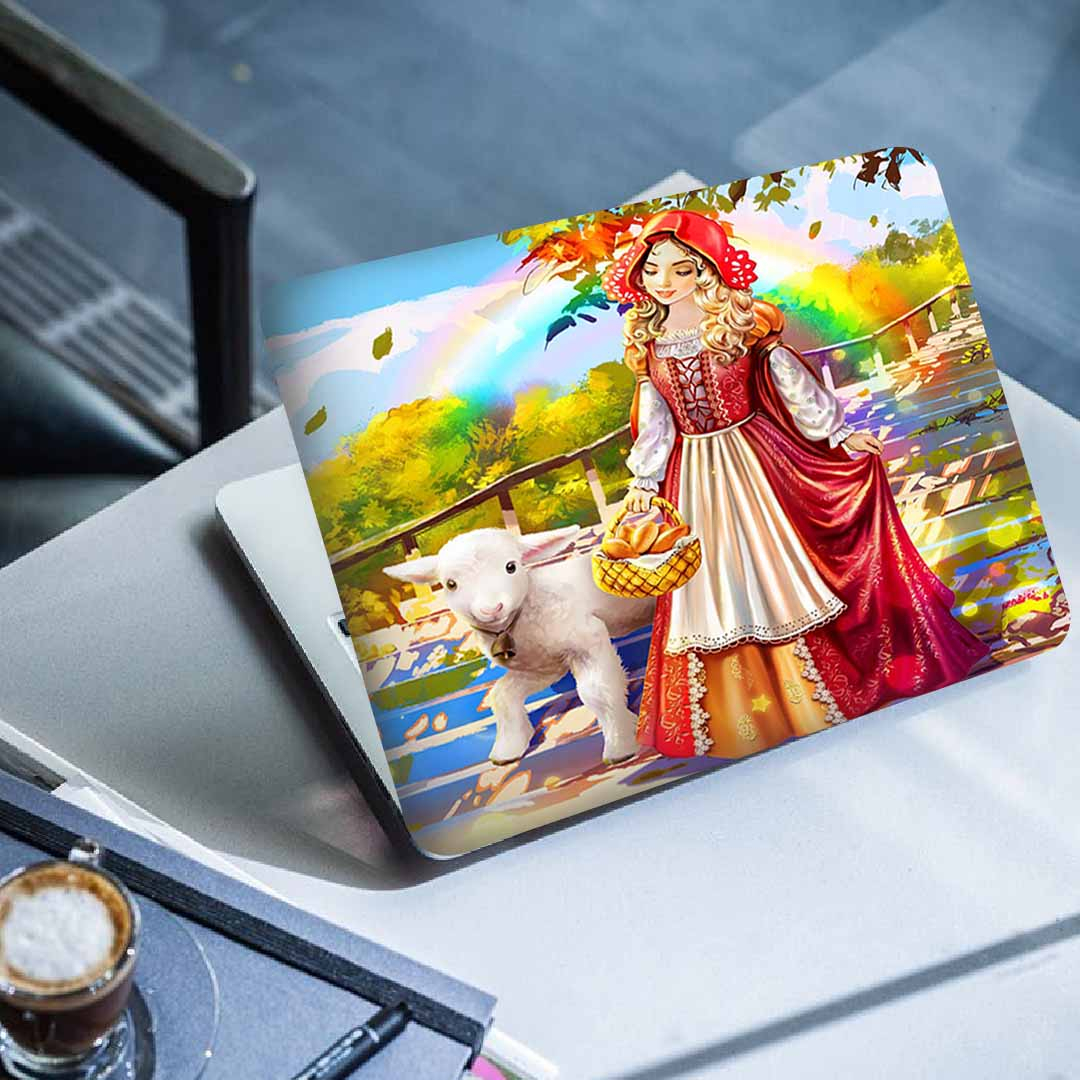 استیکر لپ تاپ طرح نقاشی فانتزی کد P-1527 مناسب برای لپ تاپ 15 تا 17 اینچ