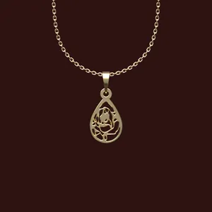 گردنبند طلا 18 عیار زنانه مدوپد مدل هندسی کد X2-1-1118