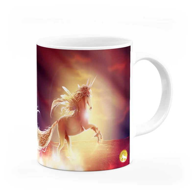 ماگ هومرو طرح یونیکورن اسب تک شاخ مدل MG9576