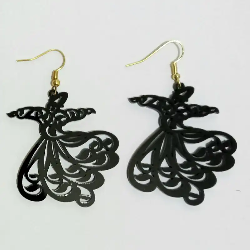 گوشواره زنانه مدل رقص سماع کد E.SAMA.B