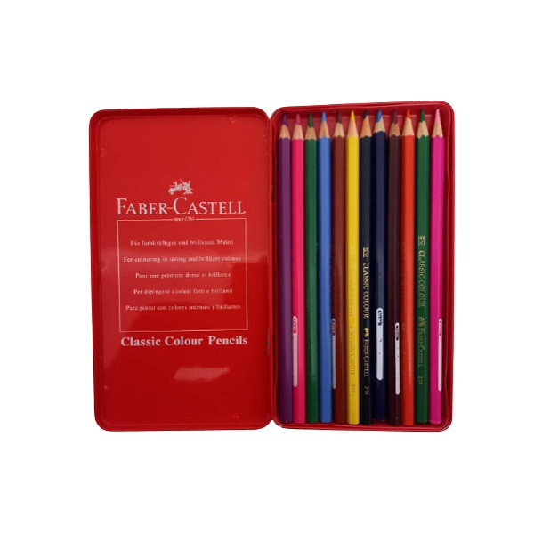 مداد رنگی 12 رنگ فابر کاستل کد 209